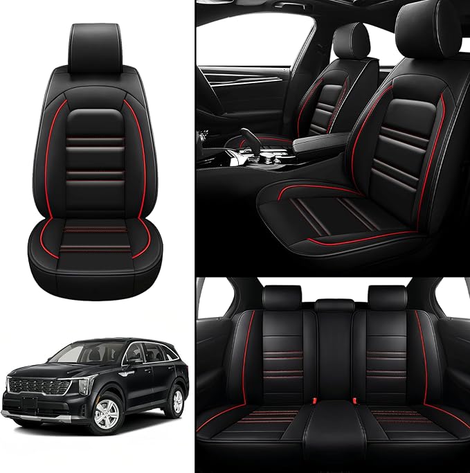 Seat Covers for kia Sorento 2003-2025 | 5-Seats Leather Seat Covers - Image 2