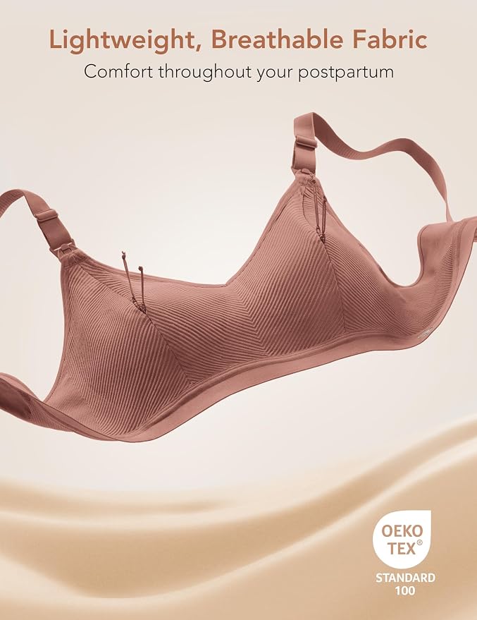Pumping Bra Hands Free Zip Opening Seamless Nursing Bras - Image 4