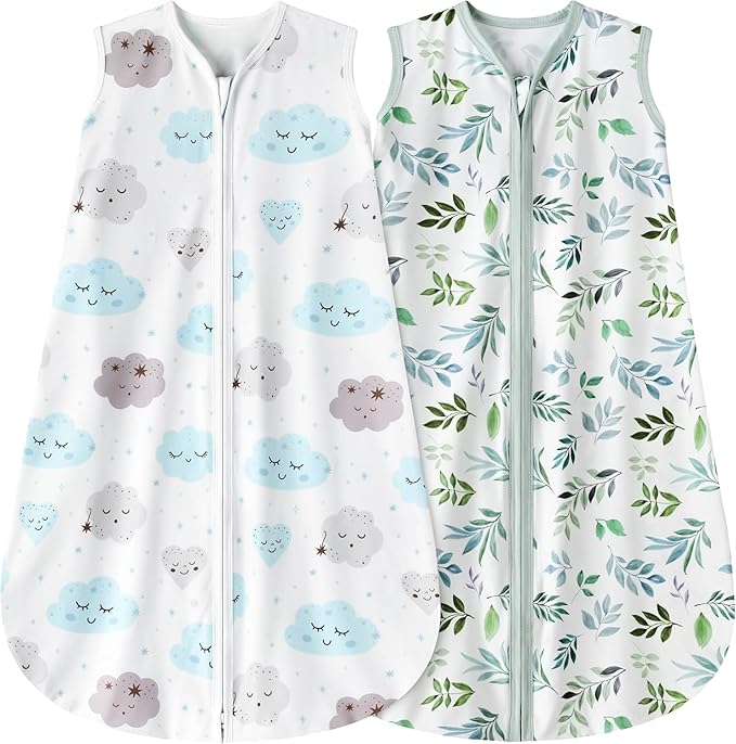 Newborn Sleep Sack Baby Swaddle, 0-12 Months, 3-Way Adjustable Wearable Blanket by BSTOPPT