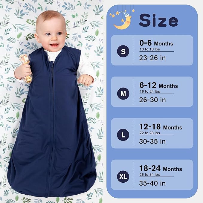 Baby Sleep Sack 6-12 Months Baby Wearable Blanket 100% Rayon Cotton 2-Way - Image 6