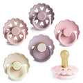 FRIGG Natural Rubber Baby Pacifier 6-Pack Blooming Love | Made in Denmark | by mushie