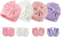 BQUBO Newborn Baby Hats Mittens Set Hospital Hat Beanie Infant Bow Hats Baby by DRESHOW