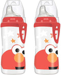 NUK Elmo Active Cup, 2 Pack – BPA Free, Spill Proof Sippy Cup by NUK