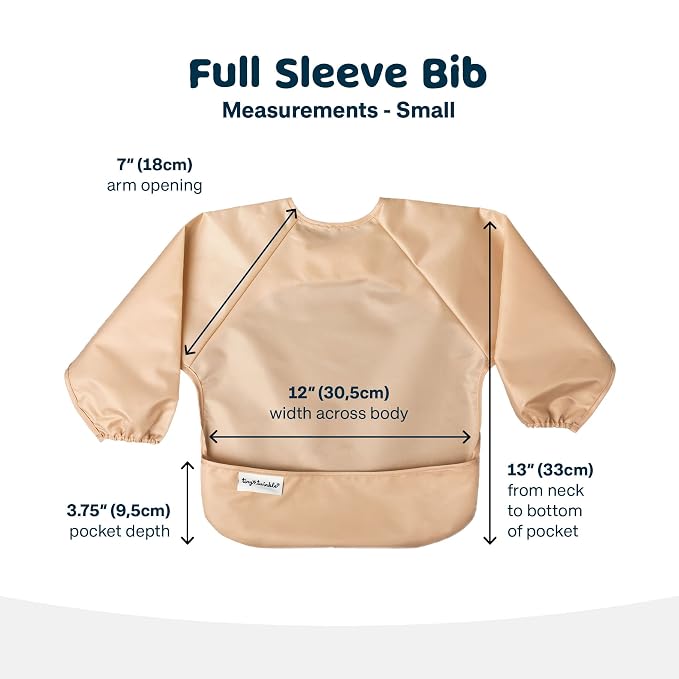 Tiny Twinkle Long Sleeve Bib for Babies & Toddlers – 2 Pack Waterproof Smock - Image 2