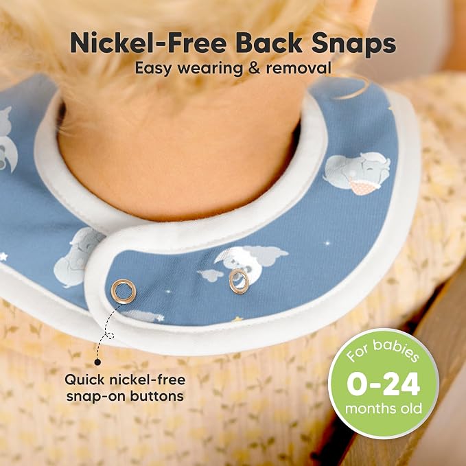 KeaBabies 8-Pack Organic Baby Bibs - Image 6