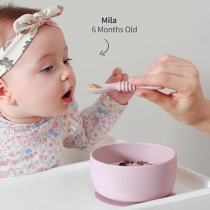 SAMiGO Silicone Baby Bowl and Spoon Set - Image 4