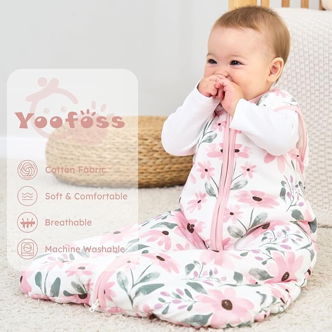 Yoofoss Baby Sleep Sack 6-12 Months, TOG 2.5 Baby Wearable Blanket - Image 2