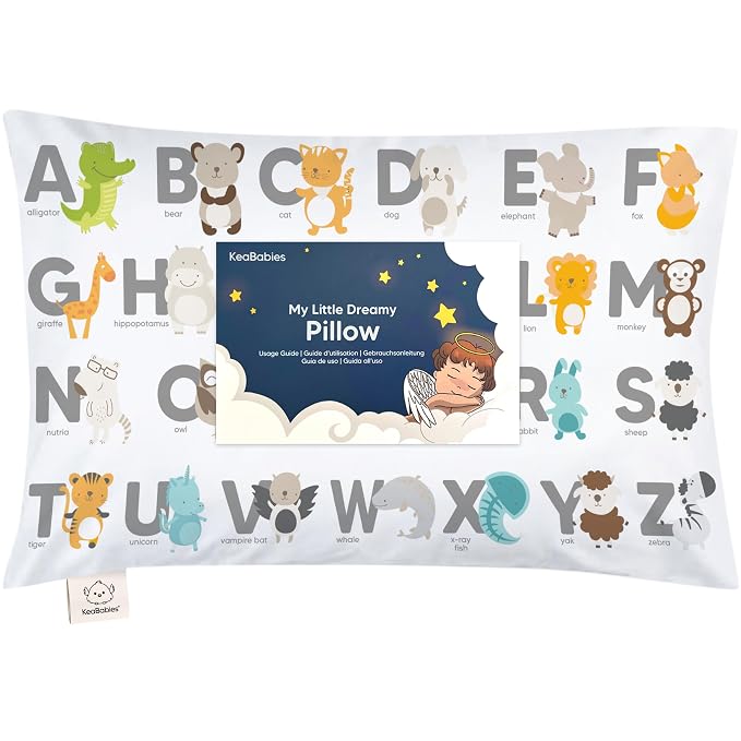Toddler Pillow with Pillowcase by KeaBabies