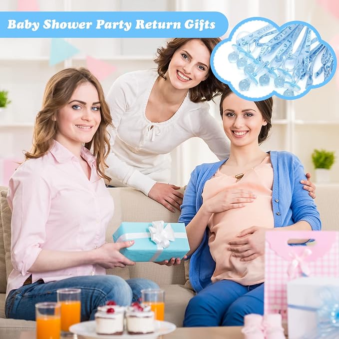 Chengu 100 Pcs Baby Shower Pacifiers Necklace, Acrylic Pacifiers Necklace Party - Image 6