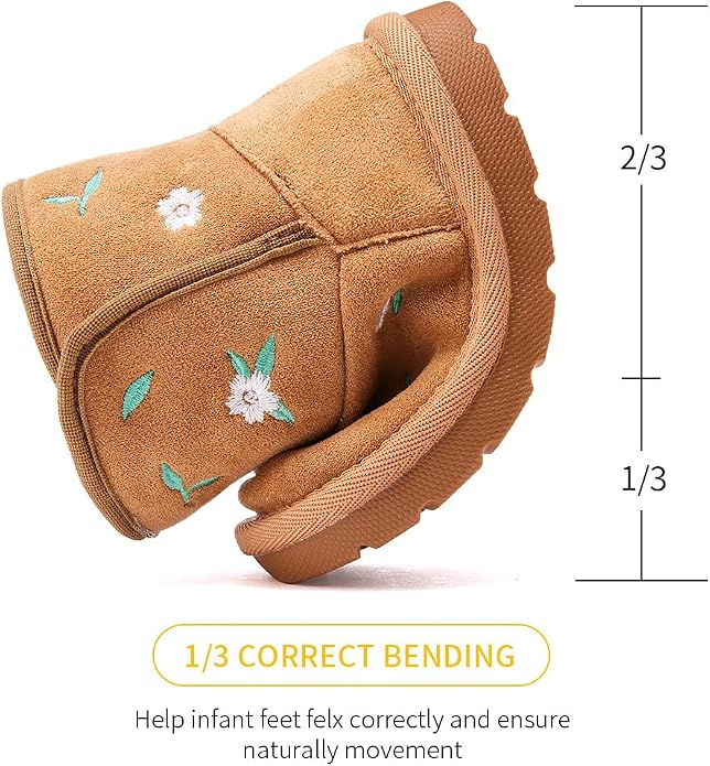 BMCiTYBM Girls Boys Snow Boots Warm Winter Fur Lined Baby Shoes - Image 3