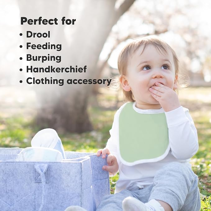 8-Pack Organic Baby Bibs for Boys, Girls - Image 7