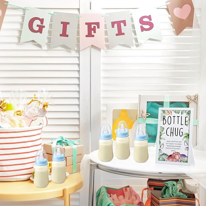 Roowest Bottle Chug Baby Shower Game Favors Including Dinosaur Theme Wooden - Image 6