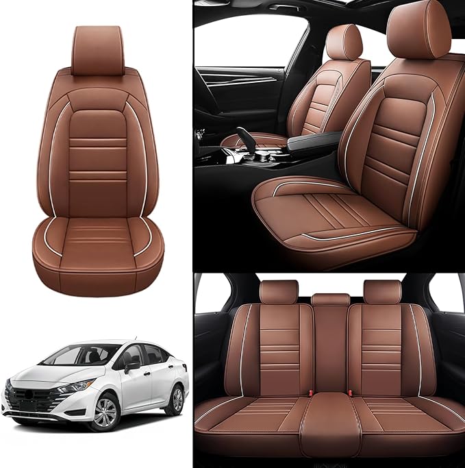Seat Covers for Nissan Car Versa 2007-2025 | 5-Seats Leather Seat Covers - Image 2