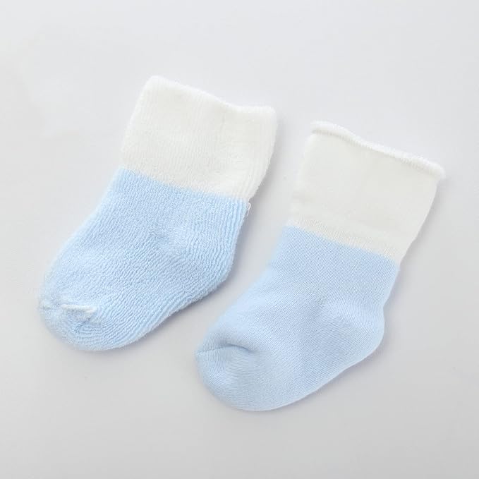 Newborn Baby Boy Girl Caps Mittens Socks Set Cotton Baby Essentials Accessories - Image 5
