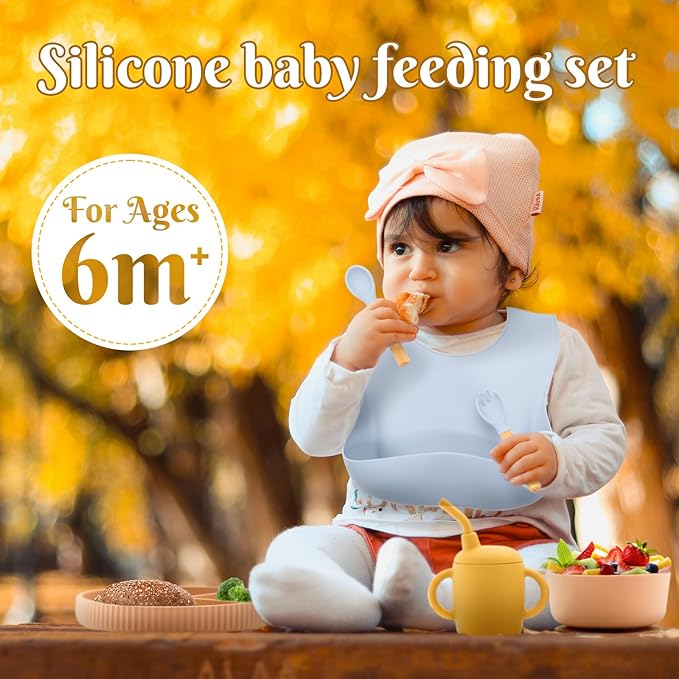 Silicone Baby Feeding Set 21 Pcs, Baby Led Weaning Supplies, Baby Feeding - Image 2
