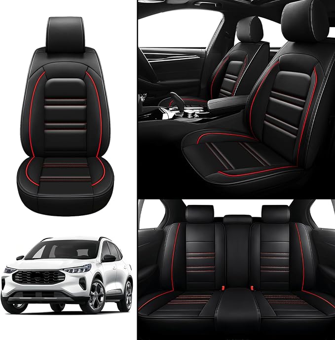 Seat Covers for Ford Escape 2001-2025 | 5-Seats Leather Seat Covers - Image 2