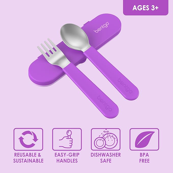 Bentgo® Kids Stainless Steel Utensil Set - Image 3