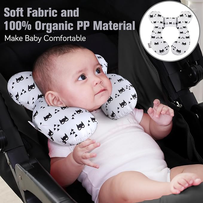 KAKIBLIN Baby Travel Pillow for Head and Neck, Upgraded Baby Support Pillow - Image 2