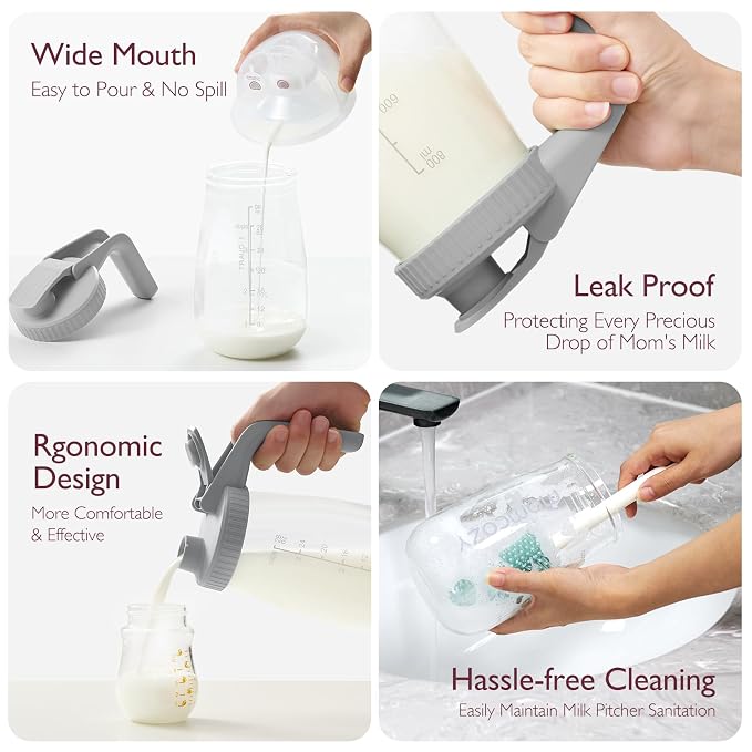 Momcozy Breast Milk Pitcher, Resistant to Heat and Cold Abrupt Temp Swings - Image 3