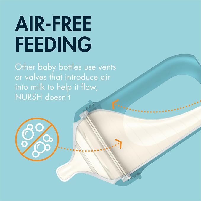 Boon Nursh Reusable Silicone Pouch Baby Bottles - Image 3