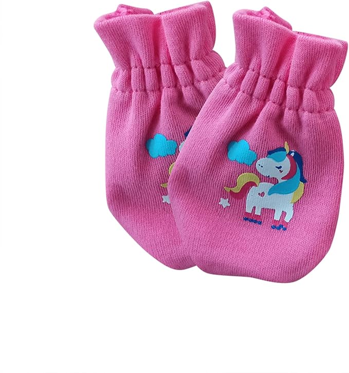 Baby Hat and Mittens Set Newborn Baby Hats Caps - Image 3