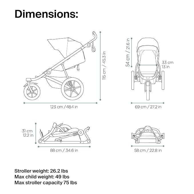 Thule Urban Glide 3 Single Child All-Terrain Stroller - Image 2