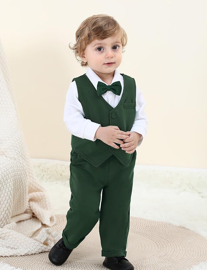 A&J DESIGN Baby Boy Suits Clothes Infant Toddler Formal Gentleman Outfits - Image 3