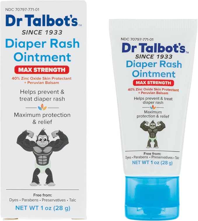 Dr. Talbot's Maximum Strength Diaper Rash Ointment - 1 oz - Zinc Oxide Skin by DrTalbots