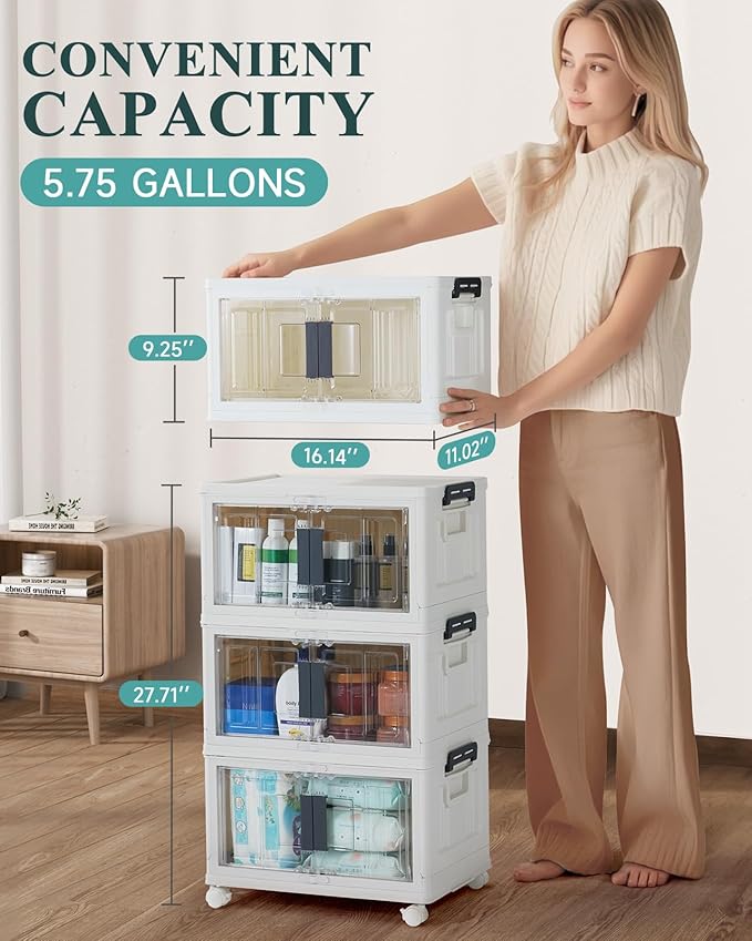 OlarHike 23QT Stackable Storage Bins - Image 4