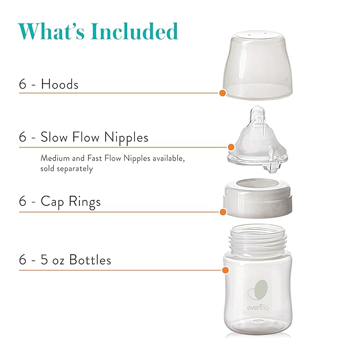 Evenflo Feeding Balance Plus Wide Neck Baby Bottle | Proflo Venting Technology | - Image 5