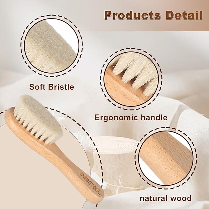 Baby Hair Brush, 2 Packs - Image 3