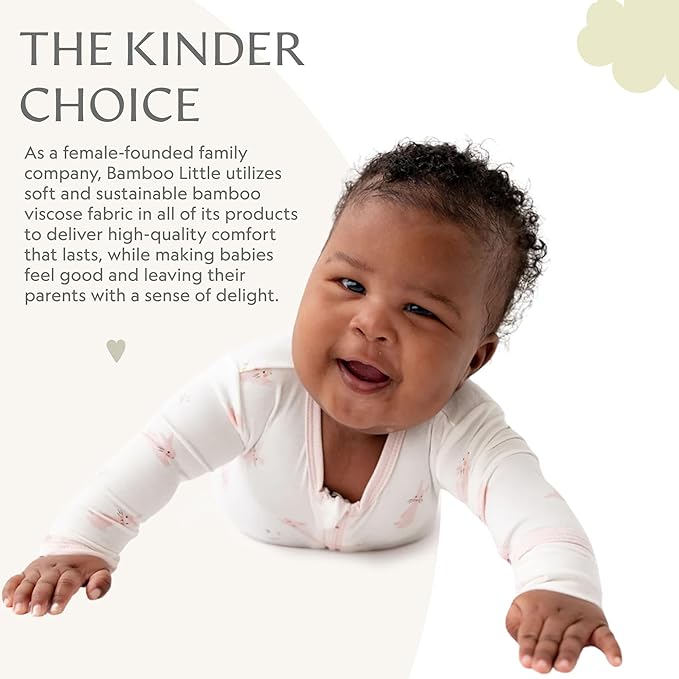 Bamboo Little Soft Baby Footie Pajamas, Baby Clothes, Newborn Sleepers - Image 6