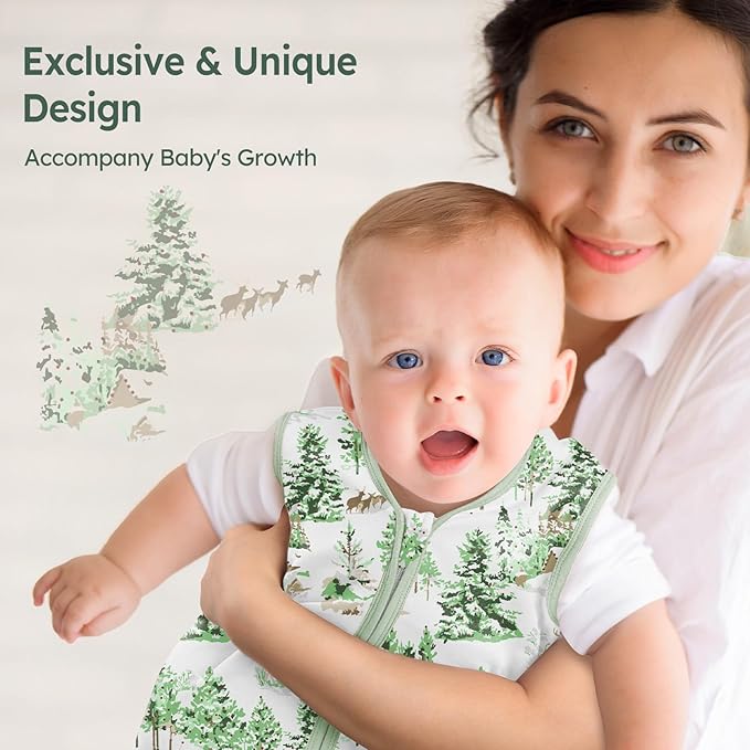 Baby Sleep Sack 6-12 Months 100% Cotton Lightweight 0.5 TOG Wearable Blanket - Image 6