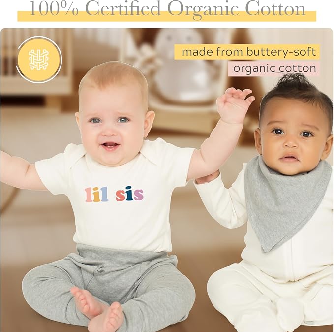 Finn + Emma Organic Cotton Graphic Baby Onesie - Image 4