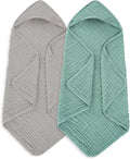 Muslin Hooded Baby Towels 100% Cotton ，Super Soft Muslin Baby Bath Towel by Unknown