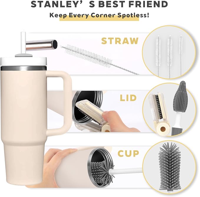 Sosmar 6 Pack Water Bottle Cleaner, Stanley Cup Cleaner Brush Kit - Image 3