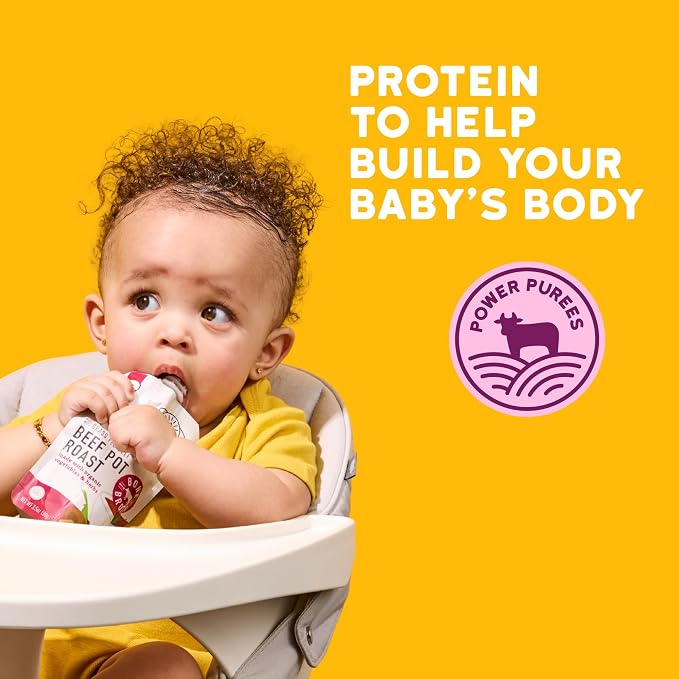 Serenity Kids 7+ Months Beef Pot Roast Bone Broth Puree Baby Food Pouches - Image 5