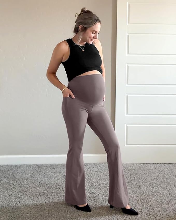 G4Free BareFeel Maternity Flare Leggings - Image 7