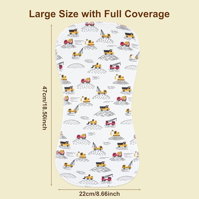2-in-1 Burp Cloths and Baby Bibs - Image 5