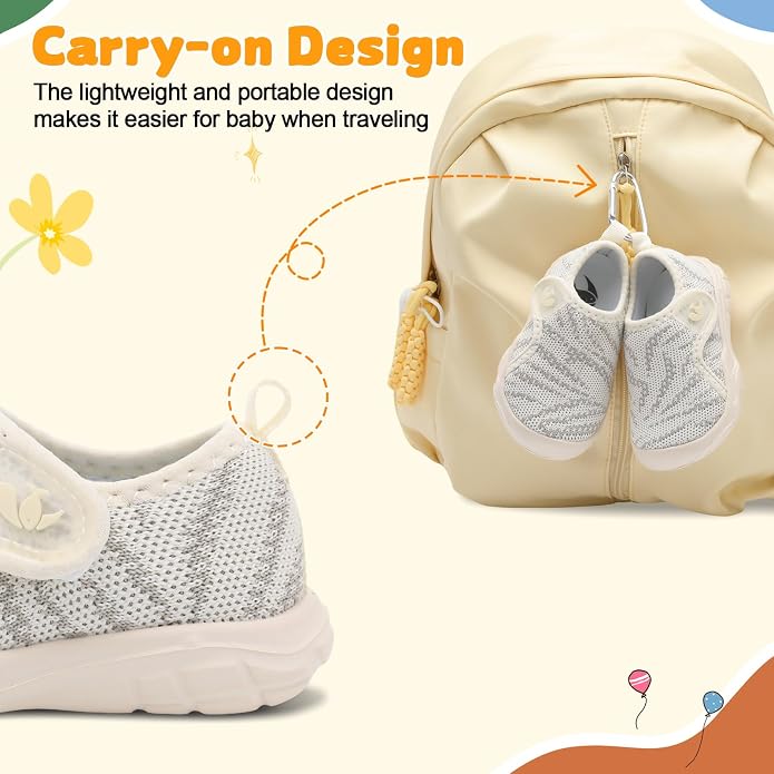 FEETCITY Baby Shoes Boys Girls First Walking Shoes Infant Sneakers Lightweight - Image 4