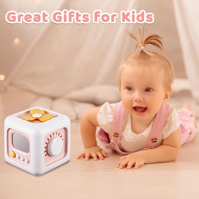 Busy Cube, Toys for 1 Year Old Girl Gifts, Montessori for Baby Girl, Travel - Image 6