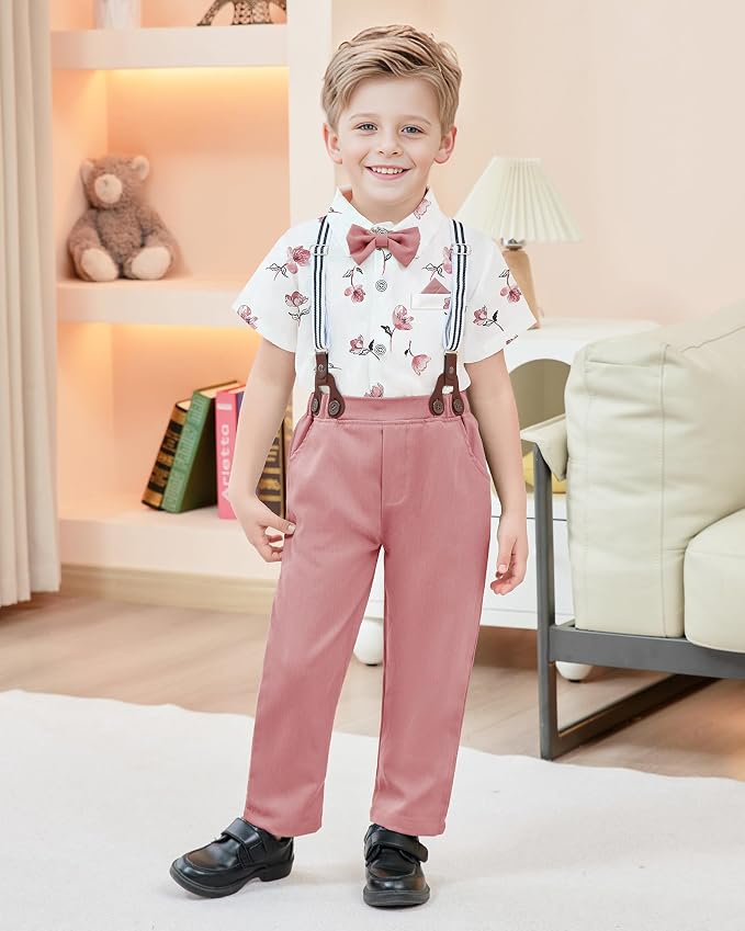 nilikastta Boy Suit Toddler Boy Outfit Boy Dress Shirt - Image 2