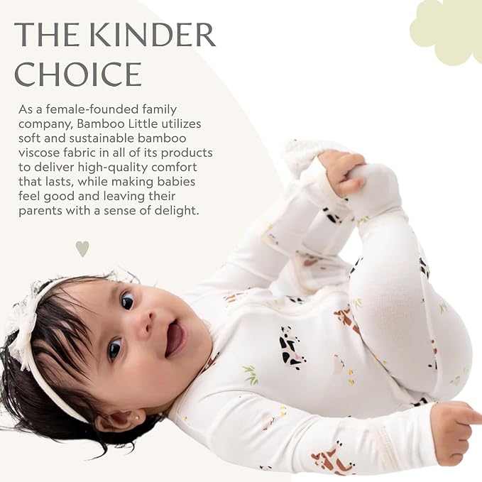 Bamboo Little Soft Baby Footie Pajamas, Baby Clothes, Newborn Sleepers - Image 6