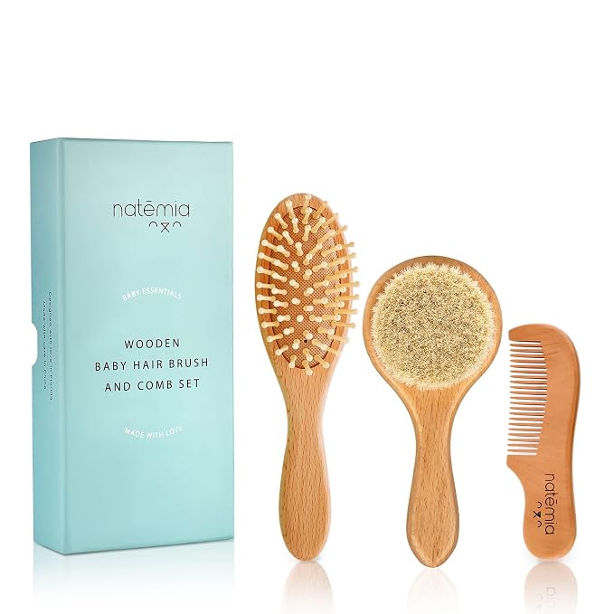 Natemia Baby Hair Brush and Comb Set by Natemia