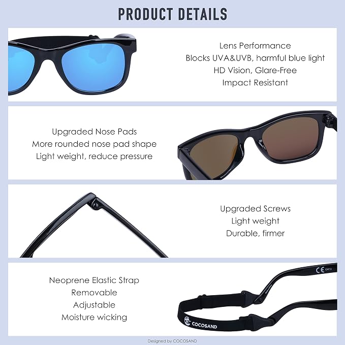 COCOSAND Flexible Baby Sunglasses - Image 5