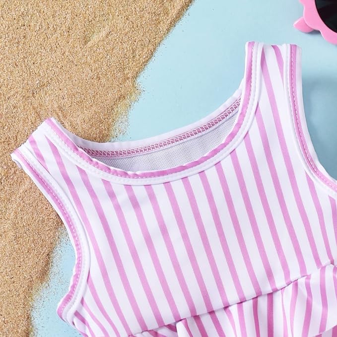 Aalizzwell Toddler Baby Girl Bathing Suit Two Piece Swimsuit Bikini Beach Wear - Image 4