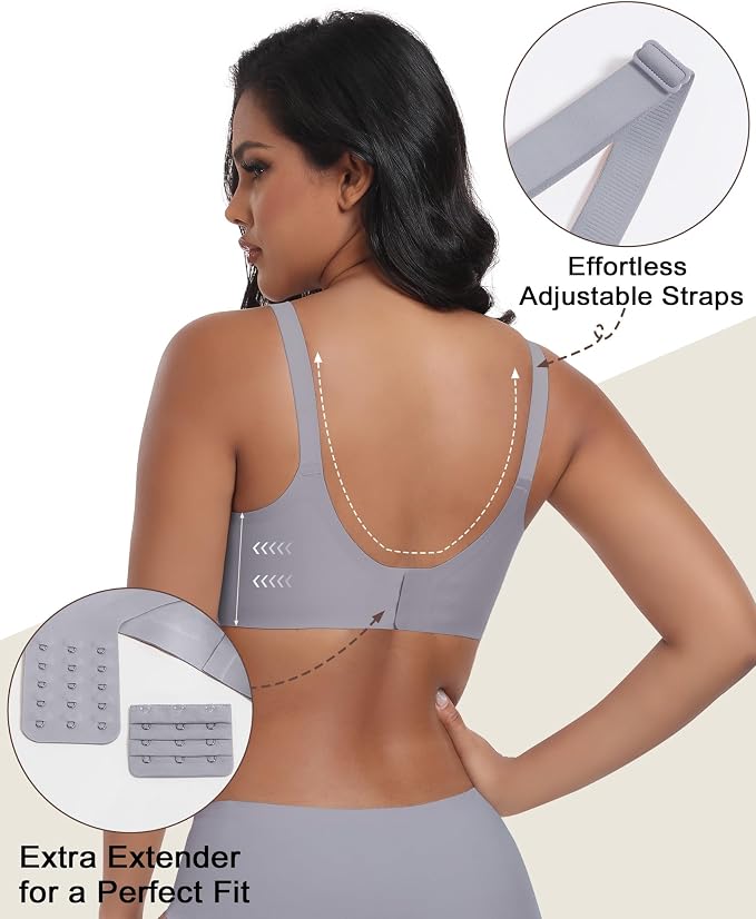 As Fairy Wireless Seamless Pumping Bra Hands Free Nursing Bra Wirefree Comfort - Image 3
