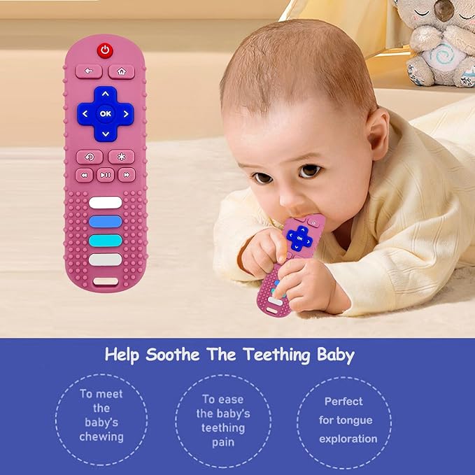 Baby Teething Toys, Food Grade Silicone Teethers - Image 3