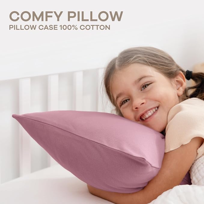 Comfy Cubs Toddler Pillow with Cotton Pillowcase, 13 x 18 in - Image 6