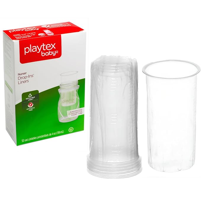 Playtex Baby Nurser Pre-Sterilized Disposable Drop-Ins Baby Bottle Liners by PlaytexBaby